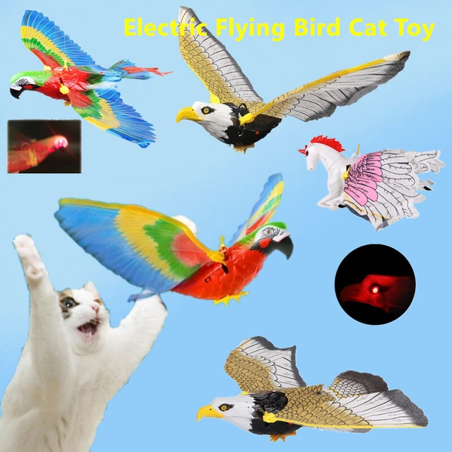 Funny Simulation Bird Cat Toy Hanging Scratch Rope Eagle Pet Cat Interactive Toy
