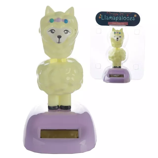 Solar Powered Llama Pal Figurine  No Need For Batteries Ff101