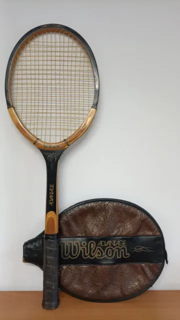 Racchetta da tennis Wilson Avantage con corde e fodero originali