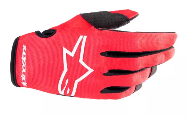 2023 Alpinestars Radar Erwachsene Handschuhe Mars Rot Weiss Motocross Mx Mtb Neu Günstig