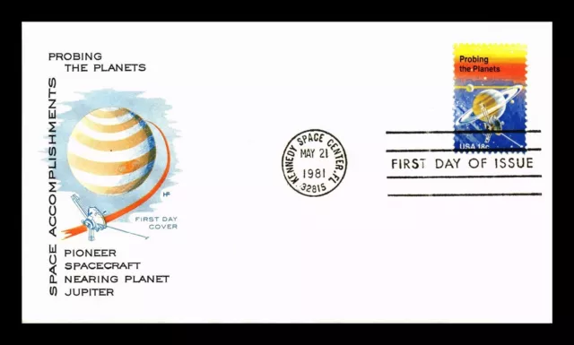 Dr Jim Stamps Us Cover Probing Planets Space Accomplishments Fdc Hf Cachet