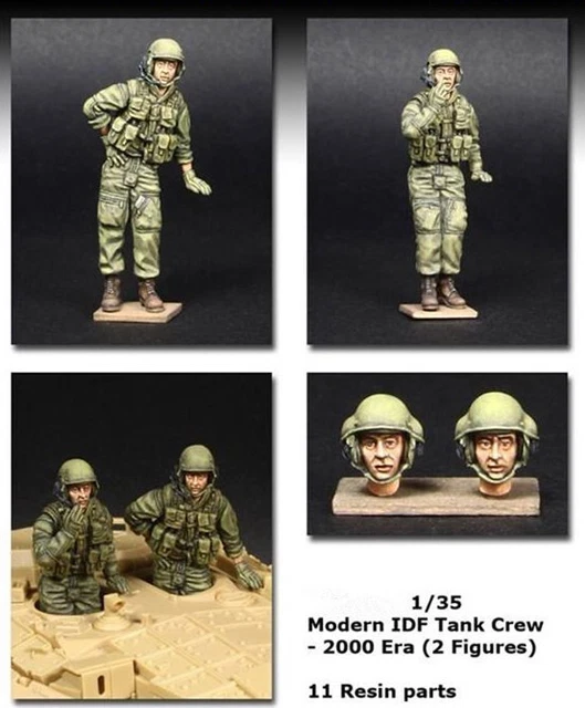 Lot De 2 Figurines Soldat Forces Spéciales 1/35 + Canoë – Résine Non Peinte (neuf)