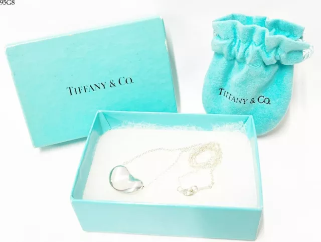 TIFFANY & Co Bean Large 41cm Sterling Silver 925 PERETTI Pendant With Box Pouch