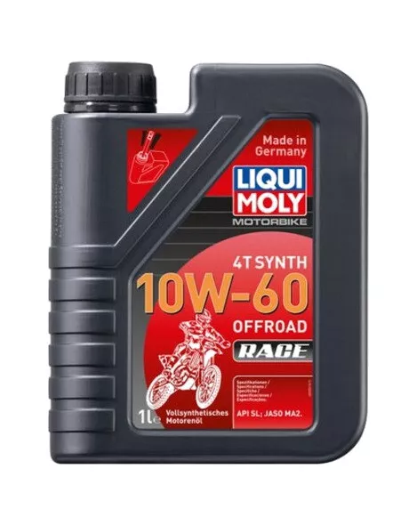 1077 - Motorschmieröl 1L 100% sintético 4T Synth 10W-60 Off road Race 3053 kompa