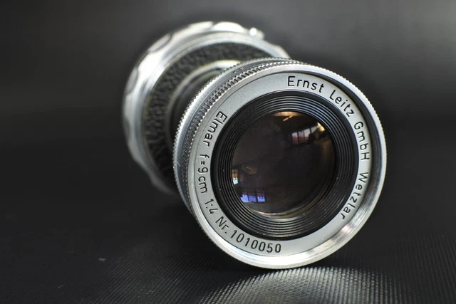 Leica Ernst Leitz GmbH Wetzlar Elmar 9cm 90mm F/4 Collapsible M mount Lens