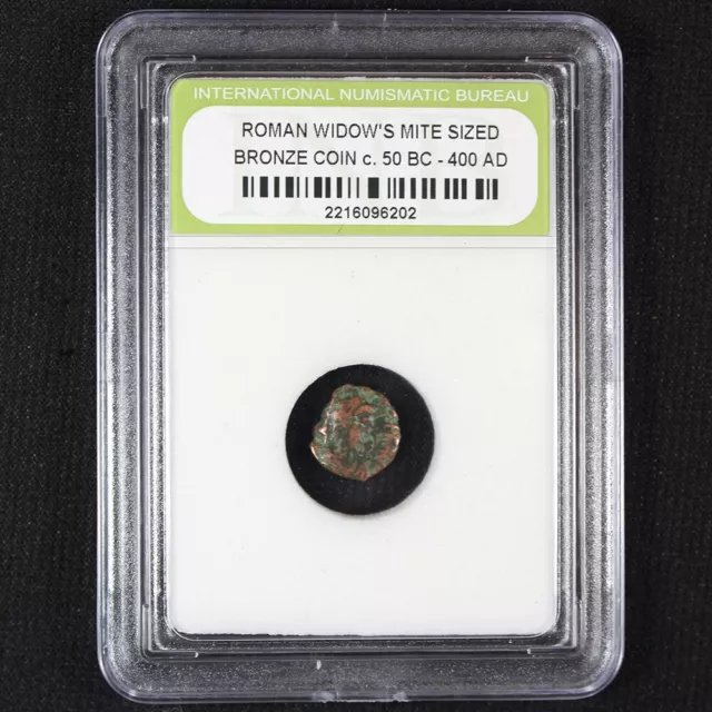 Ancient Roman Widows Mite Sized Bronze Coin 50 BC - 400 AD 2