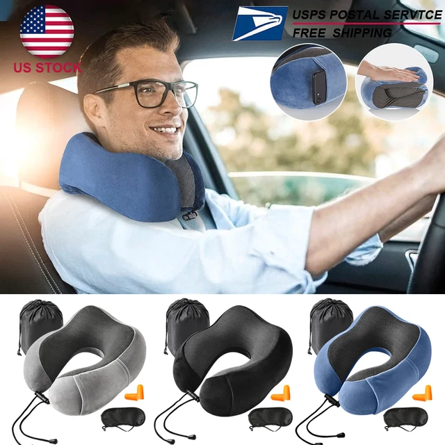 Memory Foam U-Shaped Travel Pillow Neck Support Head Rest Car Plane Soft Cushion