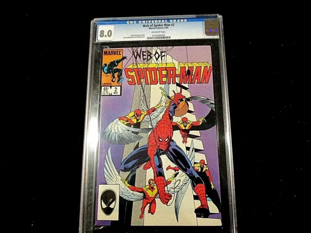 Web of Spiderman #2 - CGC 8.0 - "Mooney Art!" "Simonson Story"