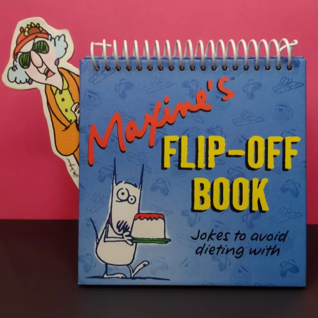 Maxine's Flip-Off Desk Display Book By Hallmark Jokes To Avoid Dieting With HTF