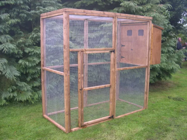 6' Standard Bird Aviary - Various Sizes / Mesh With Aviary & Shelter Box