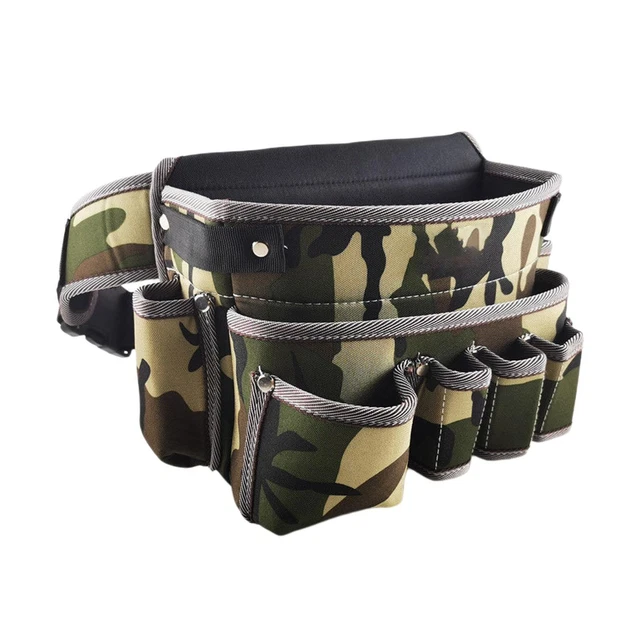 Bolsa de herramientas cintura, bolsa con cinturón, ajustable, práctica para