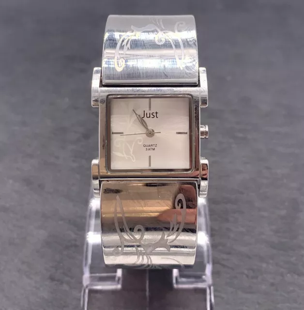 Just Montre pour Femme, Quartz, Acier Inoxydable Avec Nouveau Batterie, Bon État