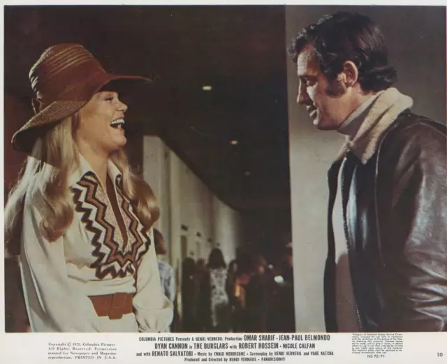 Jean-Paul Belmondo Dyan Cannon Le Casse 1971 Vintage Lobby Card #6