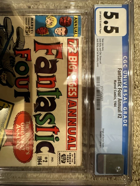 Fantastic Four Annual #2 Marvel CGC 5.5 Origin Of Doctor Doom 3
