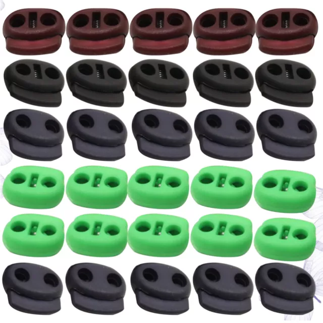 40 Pcs Attache À Ressort Bloque-cordon Serrure Boutons Serrer La Boucle