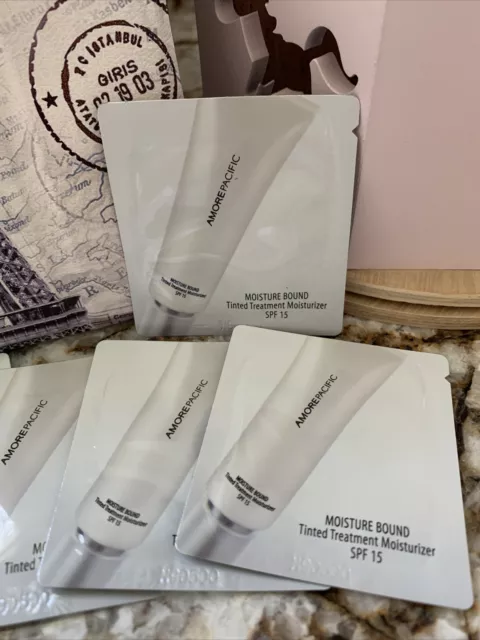 10x Amorepacific Moisture Bound Tinted  Treatment Moisturizer Spf 15 =total 10ml 3