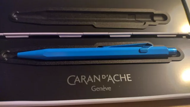 caran d'ache 849 - Limited Edition - Azureblau - Neu und OVP - Azur Blau