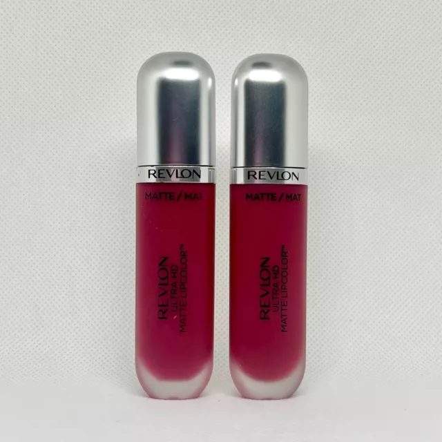 Revlon Ultra HD Matte Lipcolor 610 HD Addiction 0.2 fl oz New X2 Lot of 2