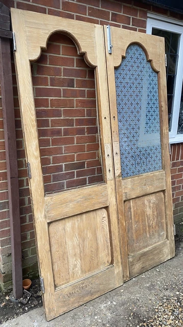 Antique Period Double Doors French Doors Wooden Pair Of Doors 9