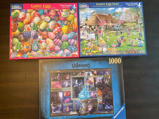 1000 piece jigsaw puzzles lot of 3