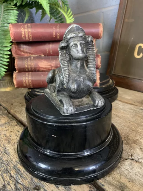 Antique 19th Century Large Lead Sphinx Statue Egyptian Revival Egypt