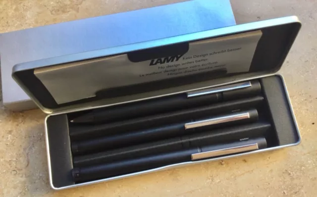 ***LAMY SALE*** LAMY black Trio: fountain pen, ballpoint + rollerball