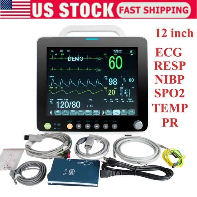 12 INCH HOSPITAL Vital Sign Patient Monitor Surgical Multiparameter