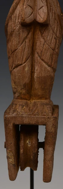 Early 20th Century, A Pair of Burmese Wooden Textile Tools in The Form of Ganesh 4