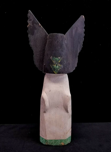 Atq Hand Carved Balsawood Cottonwood CROW BRIDE Angwushahai-i Hopi Kachina 12.5"