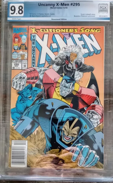 The Uncanny X-Men #295 Pgx 9.8 Key Rare Newsstand Variant Edition Like Cgc Cbcs
