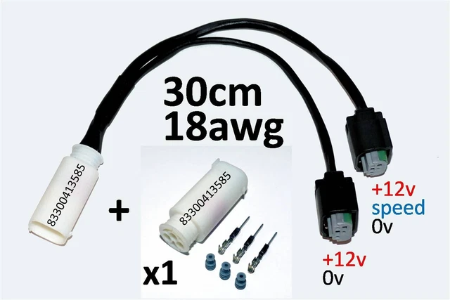 BMW Spina Accessori 30cm/18awg/3p + 1 plug - R1200 R1250 GS GT RS RT S XR F K