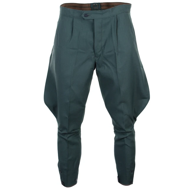 Pozzetti verdi Vopo della Germania orientale surplus / Jodhpurs - rievocazione