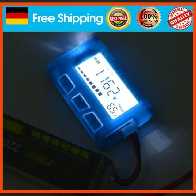 Nuevo comprobador de capacidad de batería servo probador RC CellMeter 8 con fondo LED