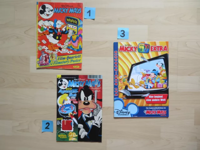 1x Micky Maus,Comic,Walt Disneys,WAHL aus 12/89, 10/99 ODER Sonderheft 2005, alt