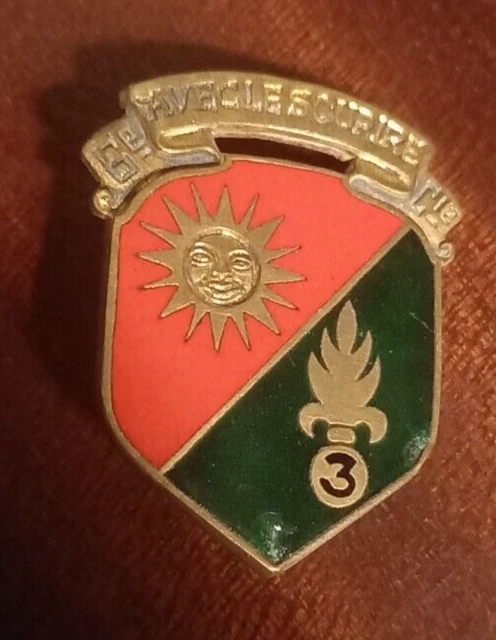 4° REI / 6° CP COMPAGNIE PORTÉE INSIGNE LÉGION ÉTRANGÈRE ORIGINAL