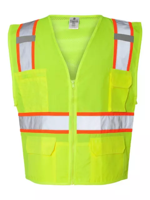 New ML Kishigo Ultra COOL Solid Front Safety Vest w/ Mesh Back 1163-XL F.Ship