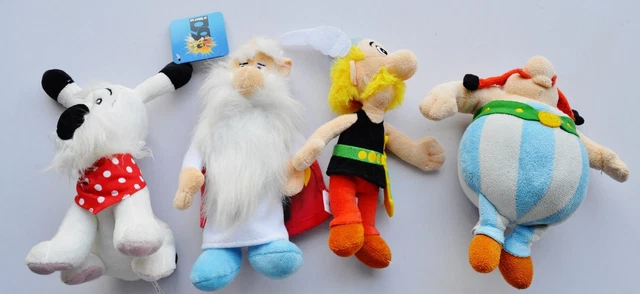 Lot De 7 Peluches Astérix & Obélix - Édition Collector 60 Ans - Neuf + Poster Offert
