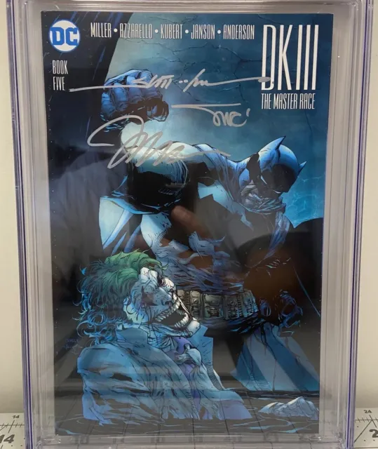 Dark Knight 3 The Master Race #5 Cgc Ss 9.6 3X Signed Lee, Sinclair & Williams 3