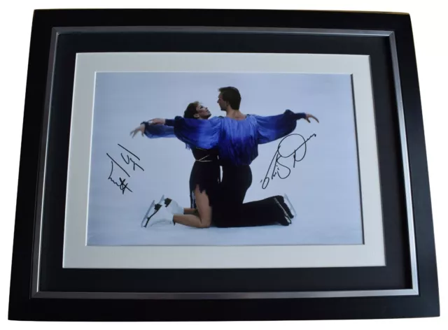Torvill & Dean Signed Autograph 16x12 framed photo display Olympic Skating AFTAL