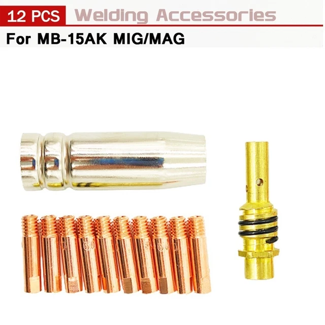 Support de buses conductrices soudage 12 pièces MB-15AK MIG/MAG buse durable