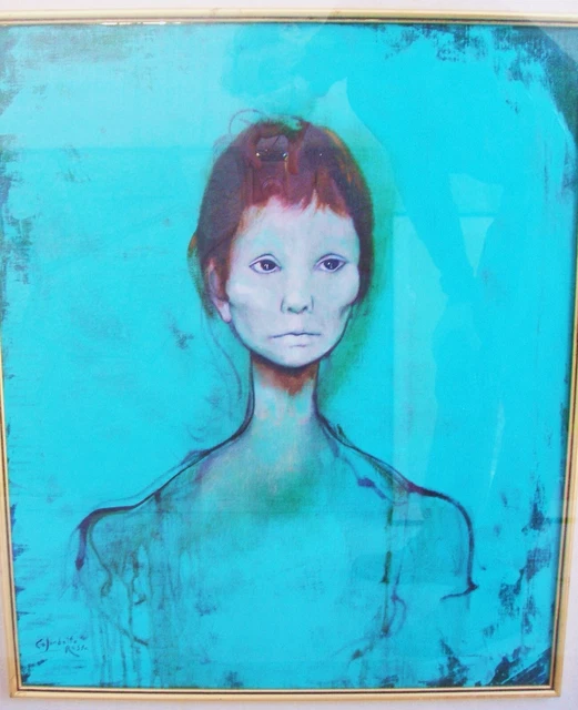 Colombotto Rosso Enrico Olio Su Tela 50X60 Cm