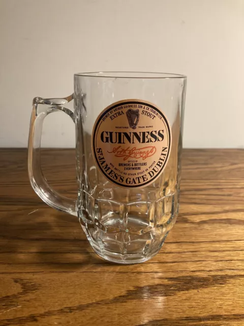 Guinness Beer Mug Ravenhead Glass Made In England