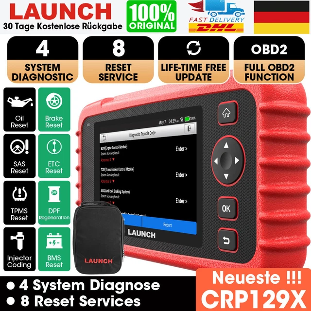 2023 Launch CRP129X dispositivo diagnostico veicolo OBD2 lettore di errori TPMS EPB SAS ABS