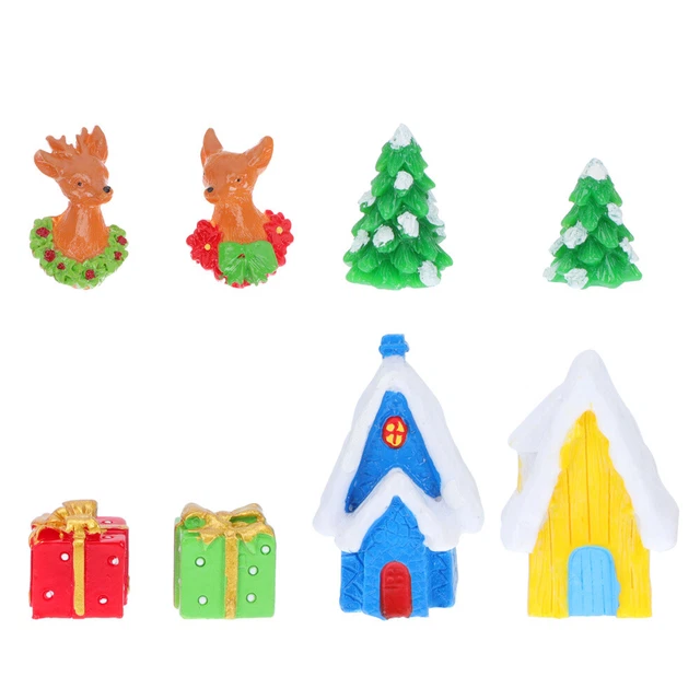 8 PCS ORNEMENT Micro Paysage Tableau De Bord Voiture Accessoires EUR 9