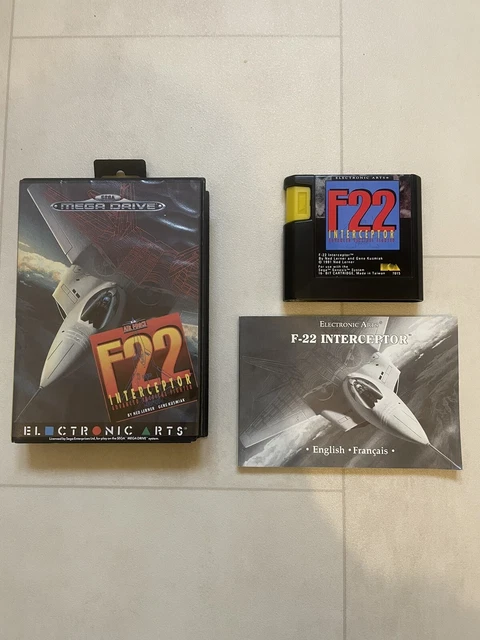 F22 Interceptor - Jeu SEGA Mega Drive / Genesis - Édition Complète 1991 - PAL Français