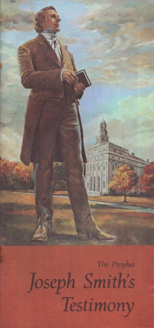 Folleto de testimonio de José Smith 1970 vintage
