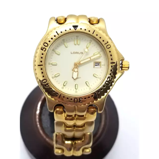 Gold MEN $204.64 44MM LORUS watch PicClick -