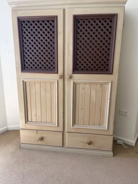 Solid Pine Large Wooden Cupboard