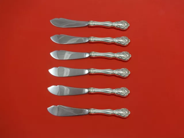 Chateau Rose by Alvin Sterling Silver Trout Knife Set 6pc HHWS Custom Made