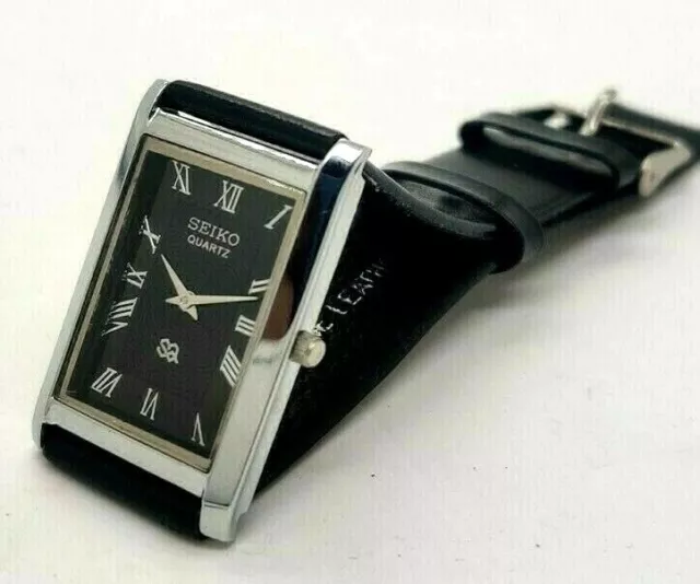 Seiko Quarz Edelstahl Japan Hergestellt Herren Armbanduhr Gratis Schiff